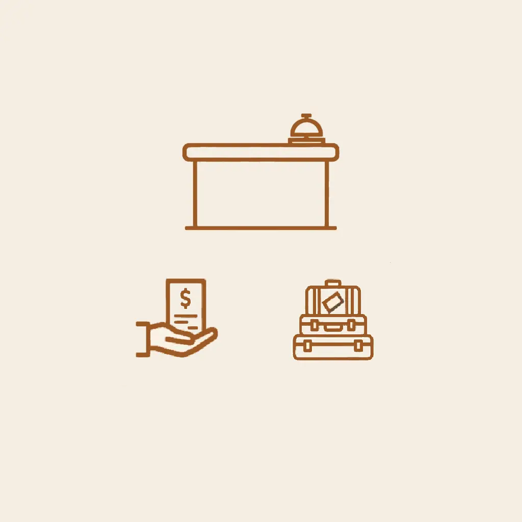 Servicios de recepción